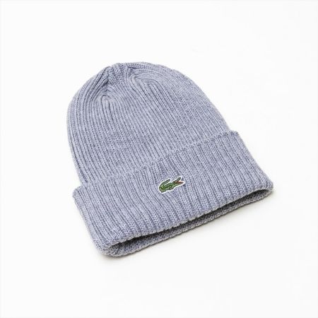 LACOSTE ラコステ ニット帽BASIC LOGO RIB KNIT | WEST WELL