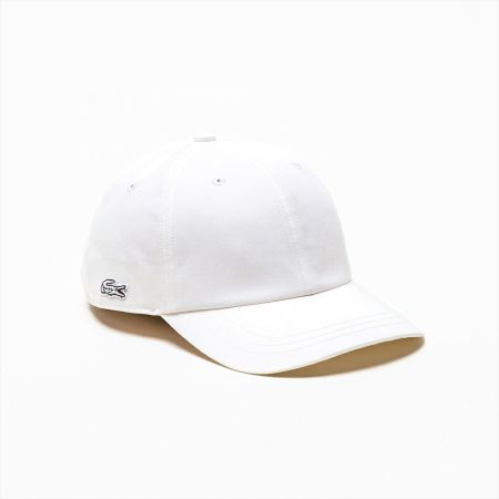 るんちゃん　美品 ラコステ ONE TONE SIDE WANI CAP 美品 ラコステ ONE TONE SIDE WANI CAP ホワイト