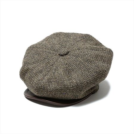 STETSON ハリスツイード ハンチング ステットソン キャスケット ポイント10倍】 STETSON(ステットソン) ツイード6枚はぎ